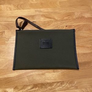 GENUINE COACH MULTIFUNCTIONAL POUCH WITH LEATHER STRAP!